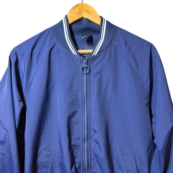 Lands End Windbreaker Jacket Mens M Navy Blue
Front Zip Basball Style TJ-9228 - Picture 2 of 12